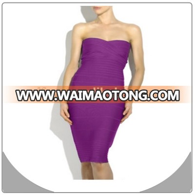 Wholesale summer sexy women strapless bandage dresses